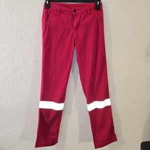Wenaas FR Jeans Size 4 28x32 RED Cat2 Work Jeans wide leg reflectors